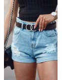 Denim shorts with holes 3719 - Online store - Boutique